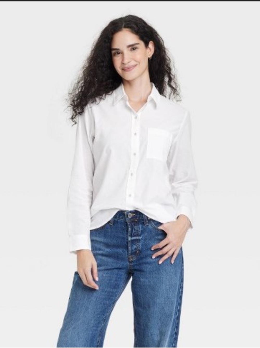 Universal Thread Long Sleeve Collared Neck Button-Down Shirt